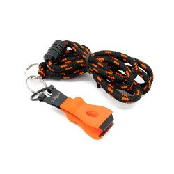 Umpqua Rivergrip PS Nippers with Lanyard in Hot Orange